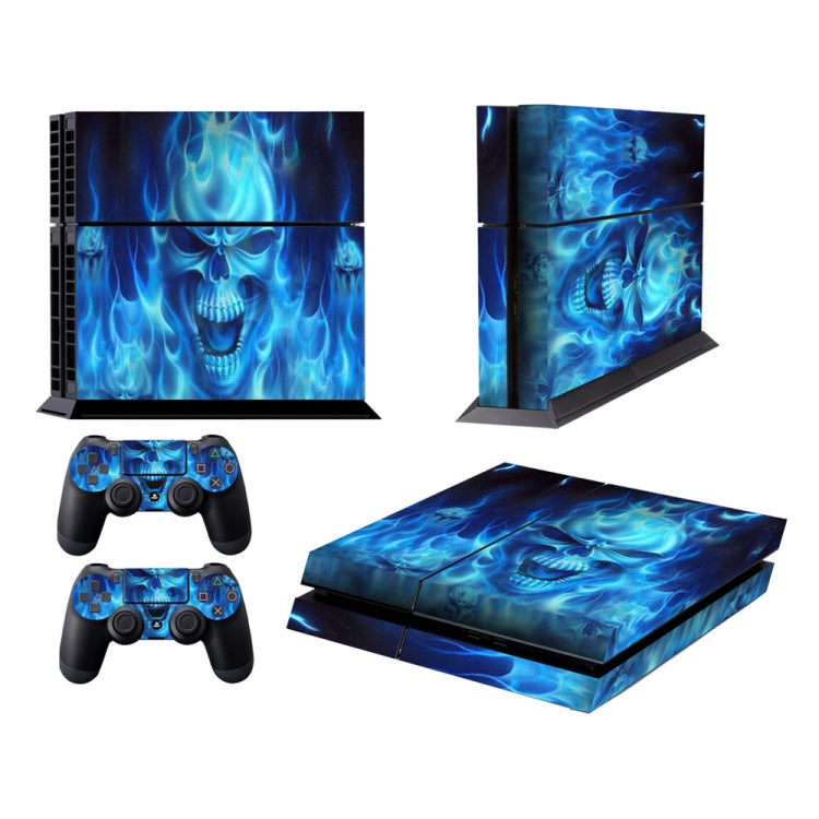 骷髏王子圖案 索尼 PS4 遊戲機時尚彩色保護膜炫彩貼紙