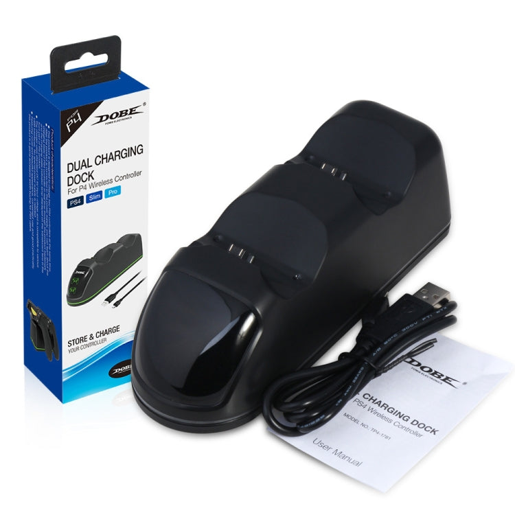DOBE TP4-1781適用於PS4/slim/Pro藍牙手柄充電底座手柄充電器LED轉燈手柄座充 , TP4-1781