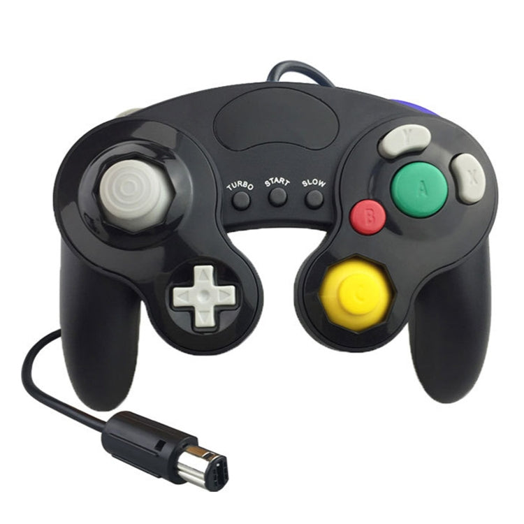 任天堂 NGC 三點帶裝飾片有線遊戲手柄 , For Nintendo NGC(Black), For Nintendo NGC(Black+green), For Nintendo NGC(Black Blue), For Nintendo NGC(Baby Blue + Purple), For Nintendo NGC(Black Red), For Nintendo NGC(Red + White), For Nintendo NGC(White)����������������������...