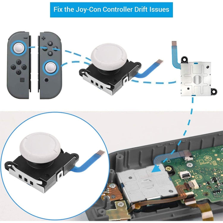 適用於任天堂Switch / Switch Lite 遊戲3D搖桿左右通用遙感操縱桿配件