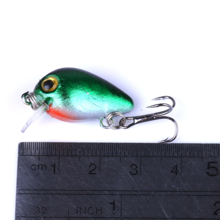 HENGJIA 10PCS盒裝魚餌  3cm/1.5g 路亞搖滾魚餌 Box014