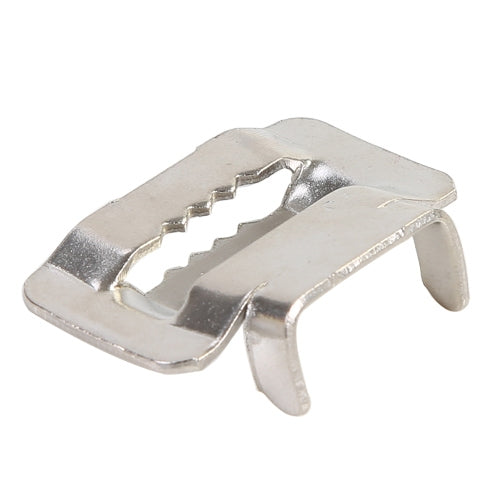 100個賣 9.53mm 304不銹鋼牙型扎扣 電纜線扎帶扣