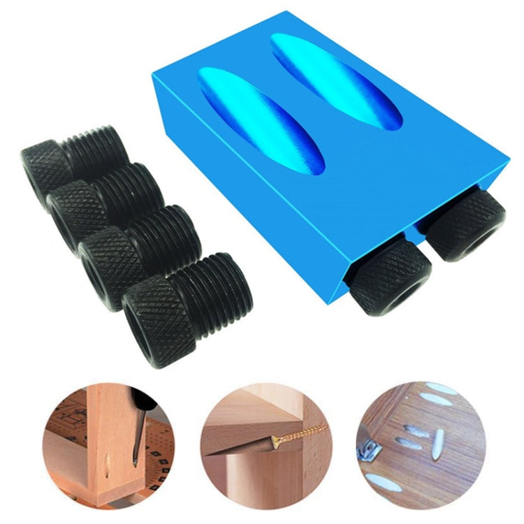 15度角斜孔定位器 鋁合金木工打孔定位器