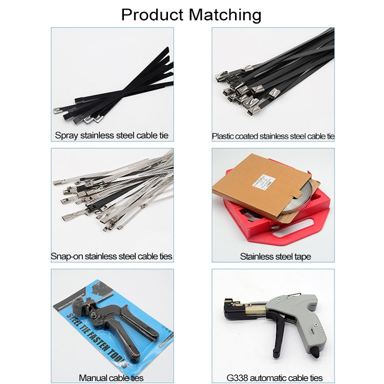 100個賣 4.6x600mm 不銹鋼自鎖船用電纜扎帶金屬捆紮