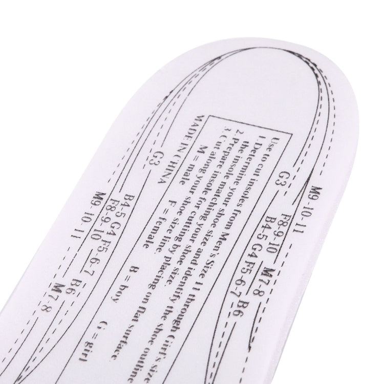 中性 可剪裁 記憶鞋墊 尺寸：28.7 x 9.4 x 0.9 cm 美碼:1.5-11