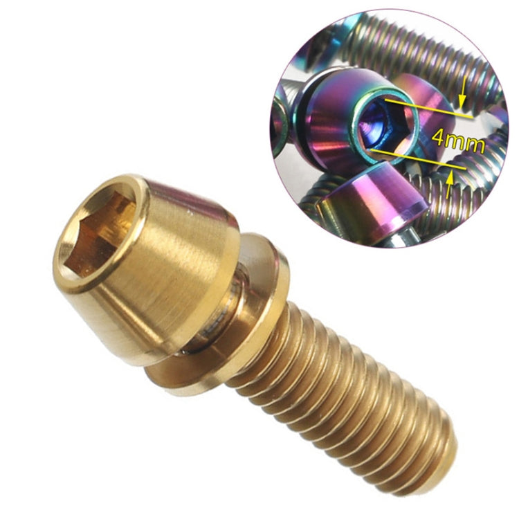 TOSEEK 山地車自行車鈦合金把立螺絲帶墊片