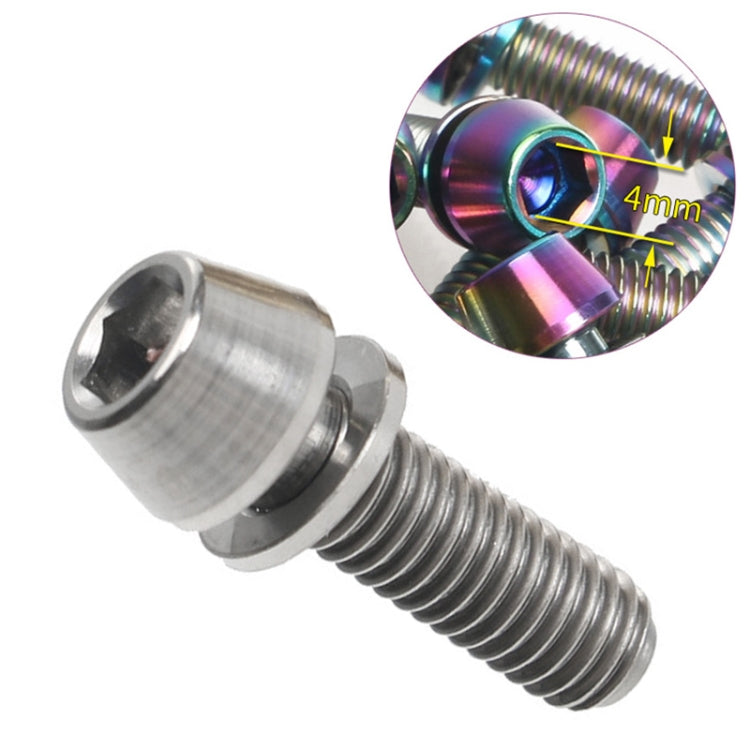 TOSEEK 山地車自行車鈦合金把立螺絲帶墊片