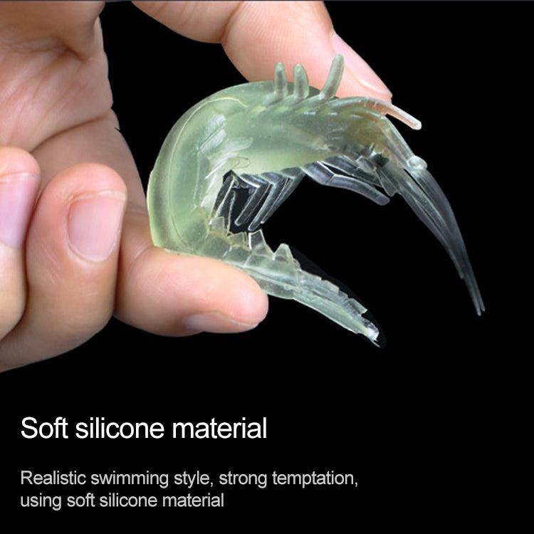 10個裝 精緻小蝦/加味軟蝦假蝦 路亞軟餌/路亞餌4cm 原色小蝦帶鈎