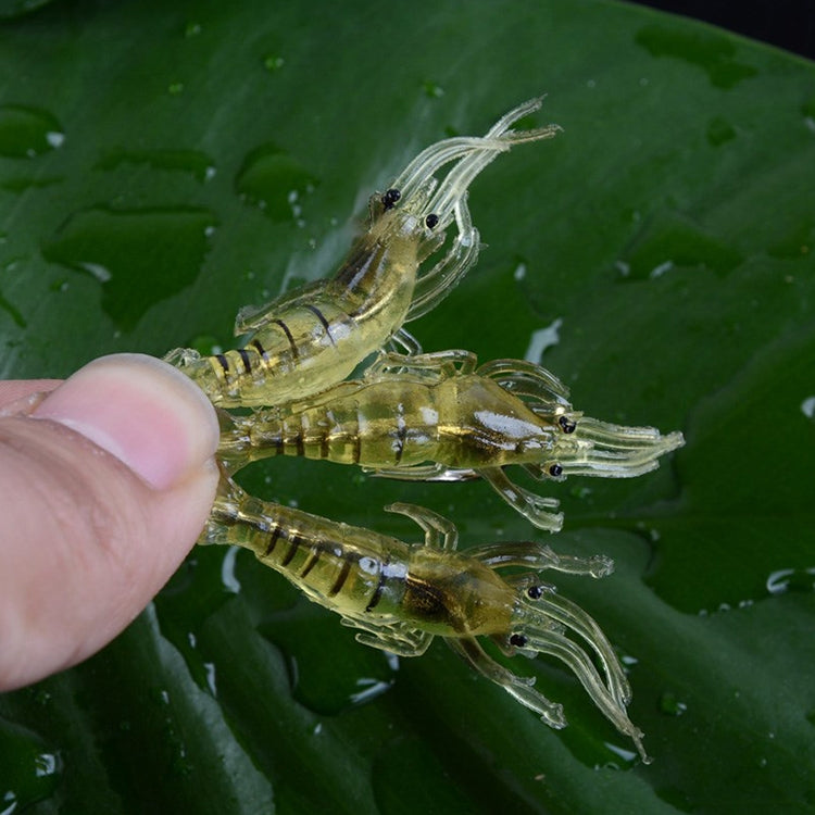 10個一賣 精緻小蝦/加味軟蝦假蝦 路亞軟餌/路亞餌4cm 原色小蝦