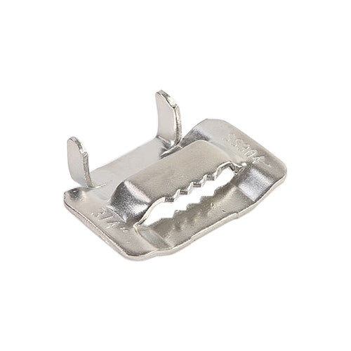 100個賣 19.05mm 304不銹鋼牙型扎扣 電纜線扎帶扣