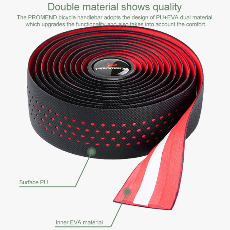 PROMEND GR-082 1對賣 雙色防滑自行車把纏帶  , 215x3cm Black, 215x3cm Black+Green, 215x3cm Black Blue, 215x3cm Black White