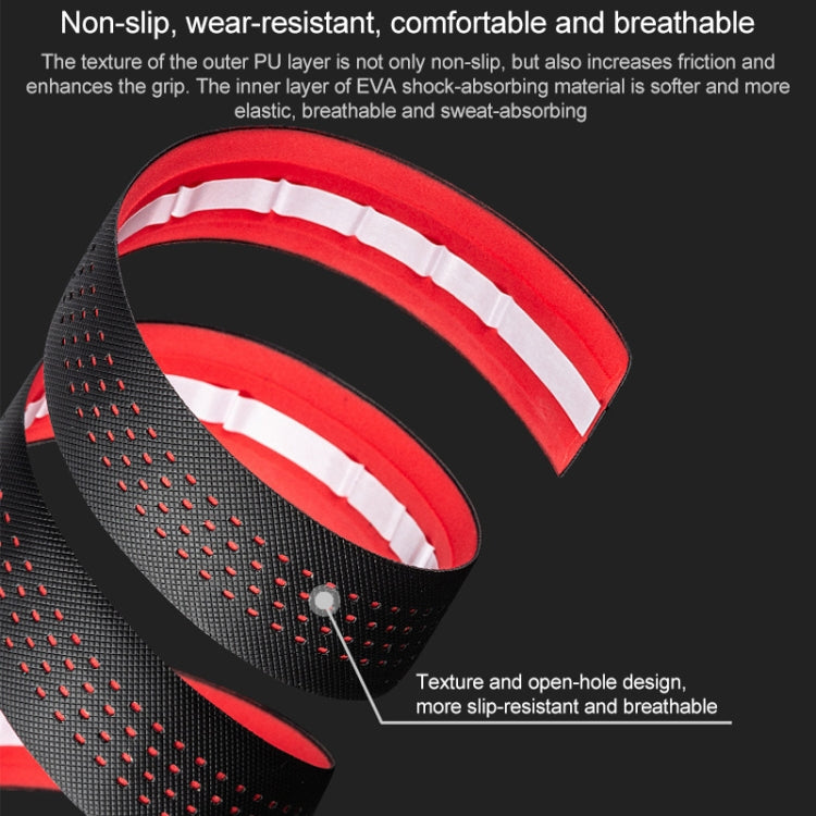 PROMEND GR-082 1對賣 雙色防滑自行車把纏帶  , 215x3cm Black, 215x3cm Black+Green, 215x3cm Black Blue, 215x3cm Black White