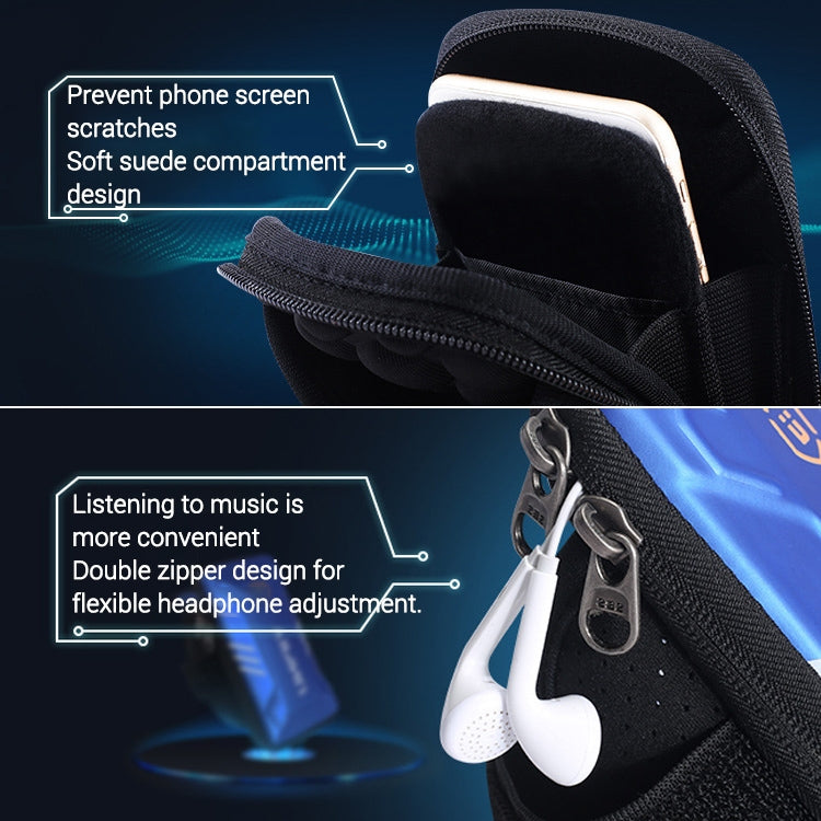 YIPINU潜水料防水運動臂包手機包 大號適用於5-6英寸手機