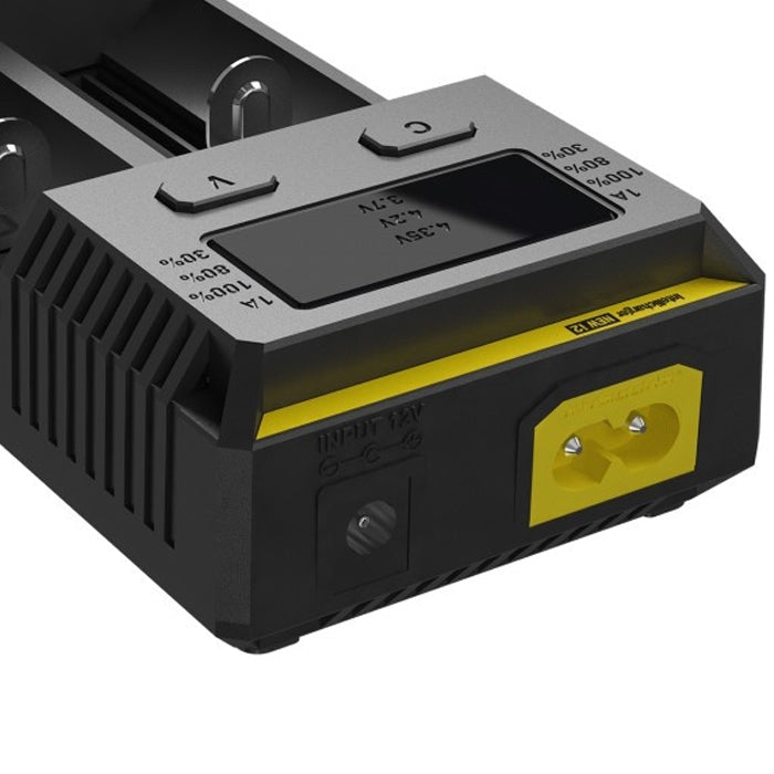 Nitecore NEW i2智能電池充電器, 帶LED指示燈, 適用於14500, 16340 , 18650, 22650, 26650, Ni-MH and Ni-Cd  等電池