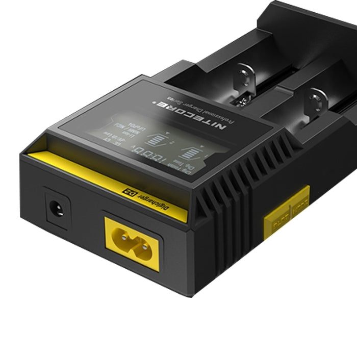 Nitecore D2 智能電池充電器, 帶LED指示燈, 適用於14500, 16340 , 18650, 22650, 26650, Ni-MH and Ni-Cd  等電池