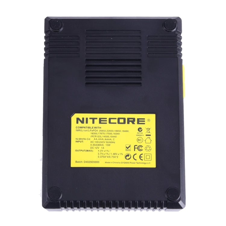 Nitecore D4智能電池充電器帶LCD显示屏, 適用於14500, 16340 , 18650, 22650, 26650, Ni-MH and Ni-Cd  等電池