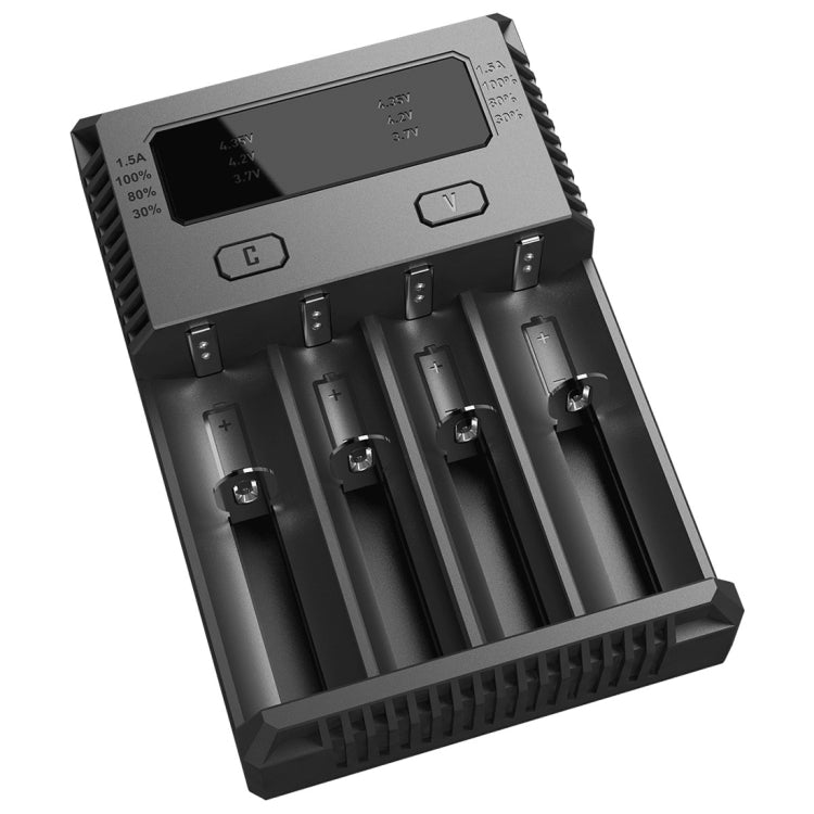 Nitecore NEW i4智能電池充電器, 帶LED指示燈, 適用於14500, 16340 , 18650, 22650, 26650, Ni-MH and Ni-Cd  等電池