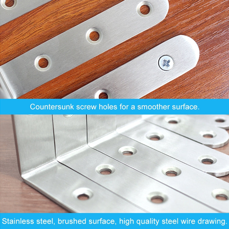 50pcs Stainless Steel 90 Degree Angle Bracket,Corner Brace Joint Bracket Fastener Furniture Cabinet Screens Wall (30mm), 30mm (50pcs)
