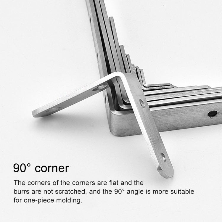 50pcs Stainless Steel 90 Degree Angle Bracket,Corner Brace Joint Bracket Fastener Furniture Cabinet Screens Wall (30mm), 30mm (50pcs)
