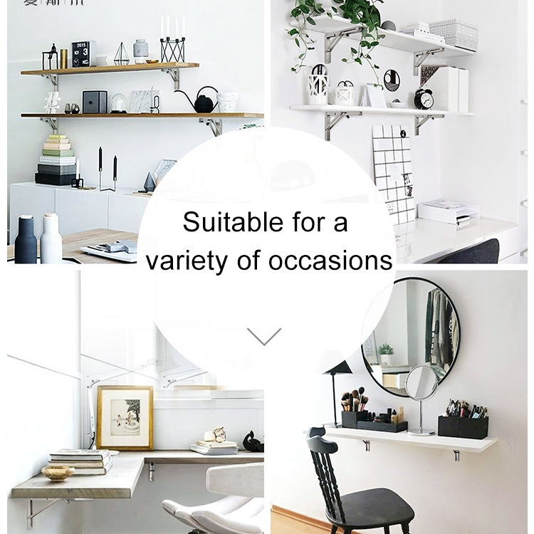 14寸 K型不銹鋼彈簧支架壁掛可摺疊餐桌用活動邊置物收納