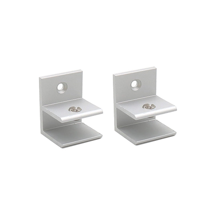 10個一賣 鋁合金玻璃組合夾 展櫃隔板固定夾 小號F型 可夾10-13mm