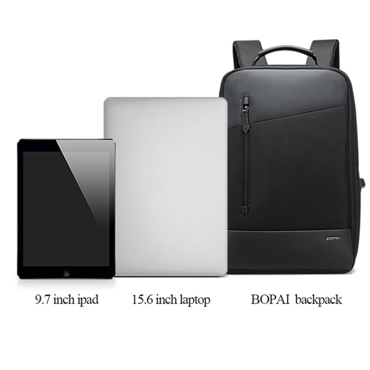 博牌 851-009911 商務防盜防水雙肩包 帶USB充電口 尺寸: 30.5x13x45cm