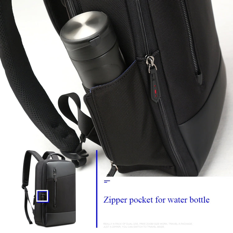 博牌 851-009911 商務防盜防水雙肩包 帶USB充電口 尺寸: 30.5x13x45cm