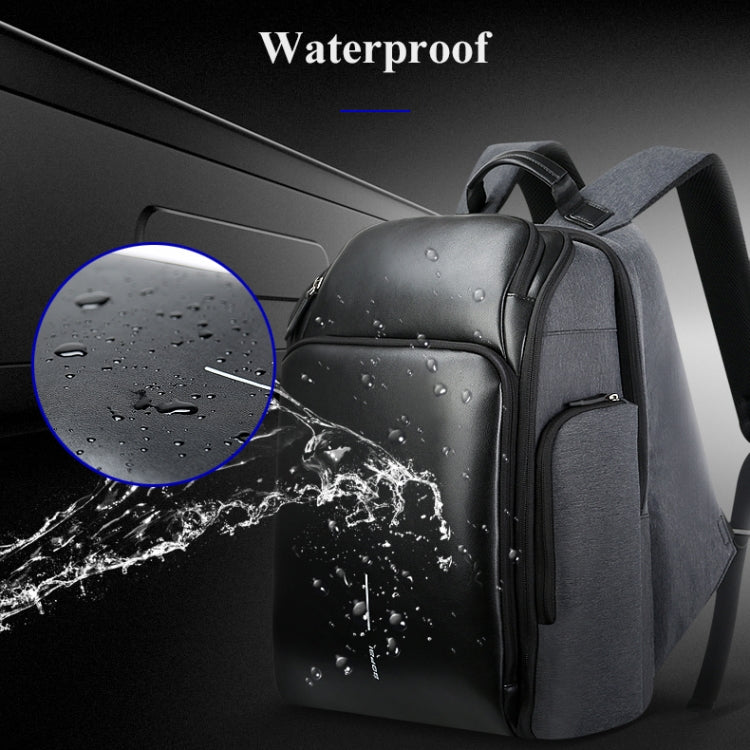 博牌 851-010128 商務防盜防水雙肩包 帶USB充電口 尺寸: 34x19x43cm