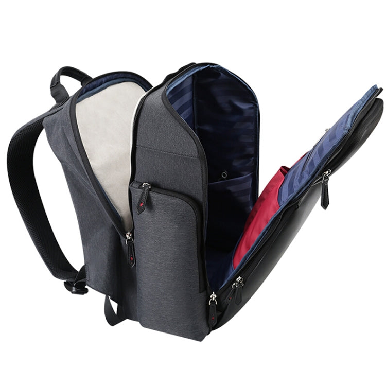 博牌 851-010128 商務防盜防水雙肩包 帶USB充電口 尺寸: 34x19x43cm