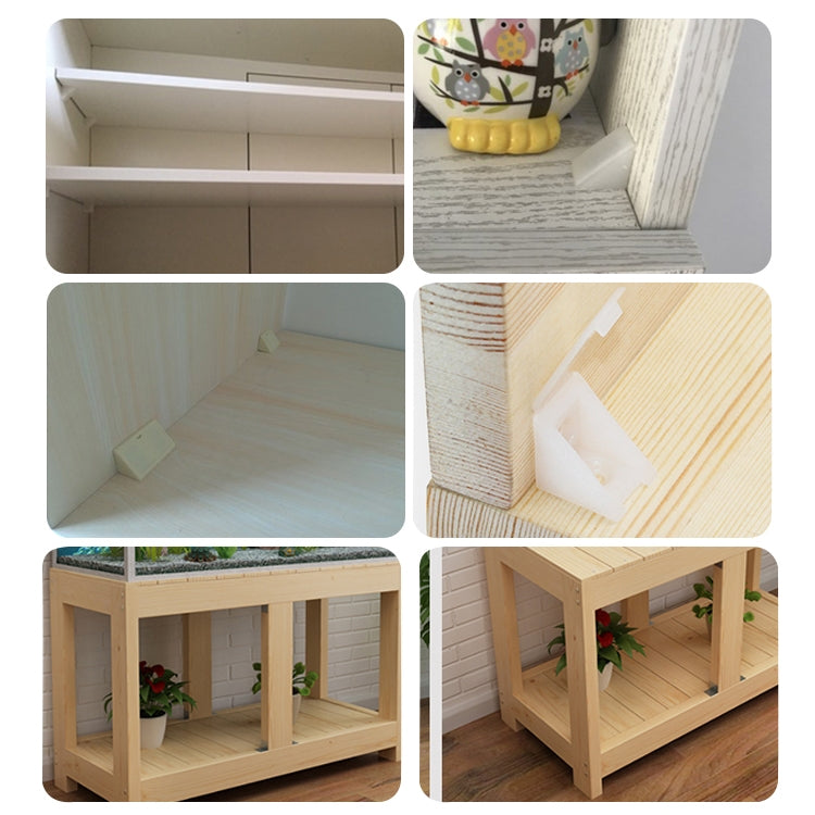 100個一賣 塑料加厚角碼 傢具直角層板托 大連蓋