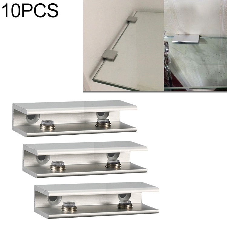 10個一賣 雙孔 鋁合金玻璃固定夾支架托，夾8mm大號