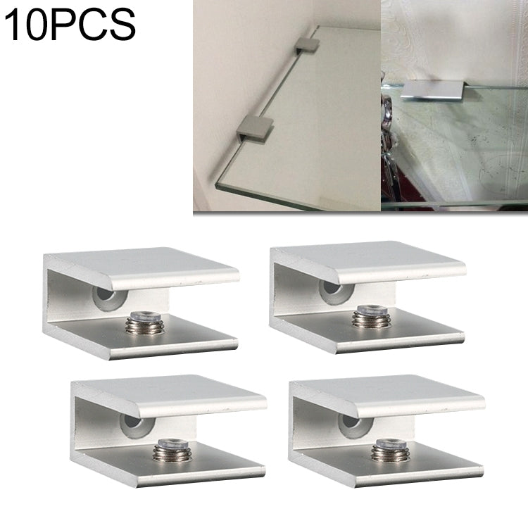 10個一賣 單孔 鋁合金玻璃固定夾支架托，夾10mm小號