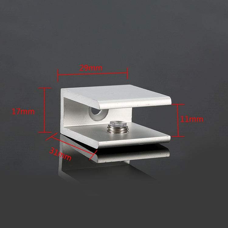 10個一賣 單孔 鋁合金玻璃固定夾支架托，夾10mm小號