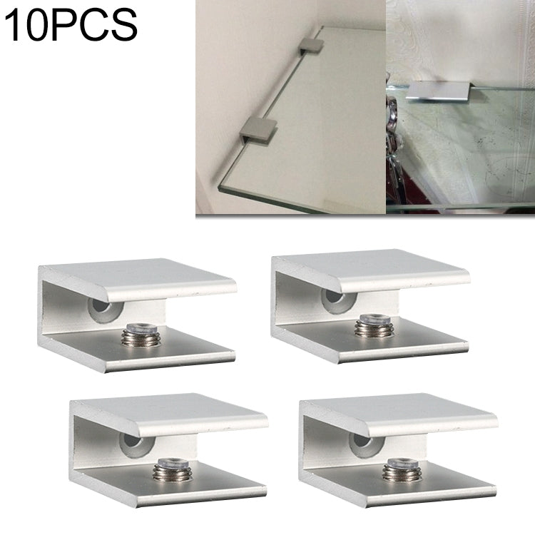 10個一賣 單孔 鋁合金玻璃固定夾支架托，夾12mm小號