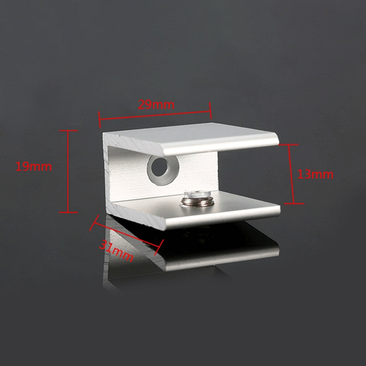 10個一賣 單孔 鋁合金玻璃固定夾支架托，夾12mm小號