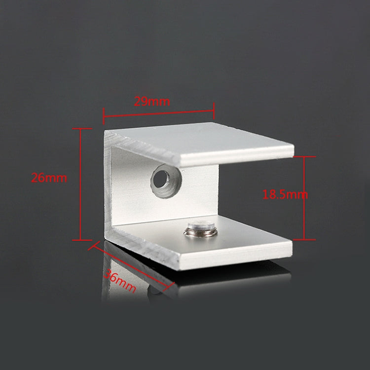 10個一賣 單孔 鋁合金玻璃固定夾支架托，夾18mm小號