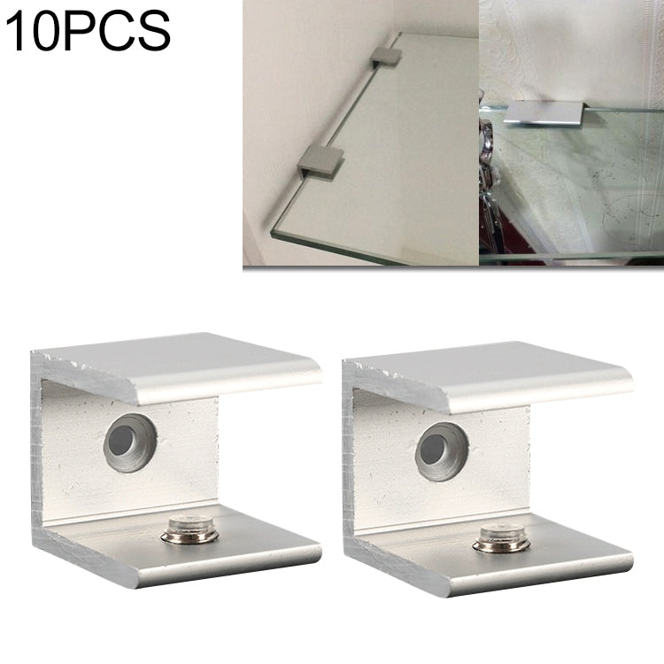 10個一賣 單孔 鋁合金玻璃固定夾支架托，夾20mm小號