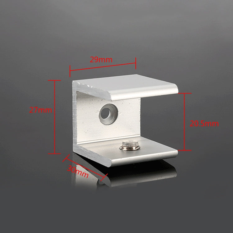 10個一賣 單孔 鋁合金玻璃固定夾支架托，夾20mm小號