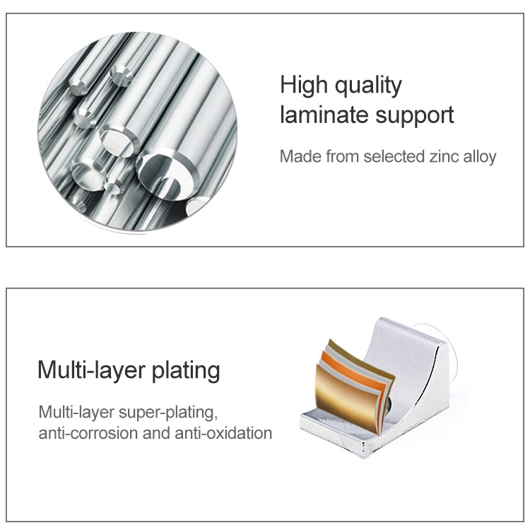 100個一賣 圓形 加厚鋅合金亮光層吸盤板托 D款，重量：4.2克