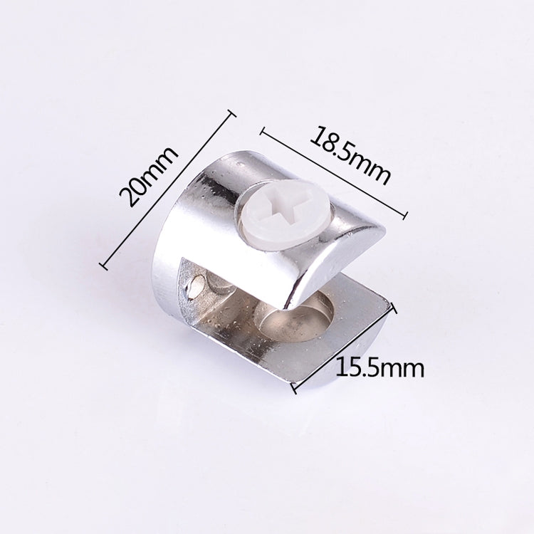 15個一賣 鋅合金亮光固定托連接件 12mm圓柱玻璃夾