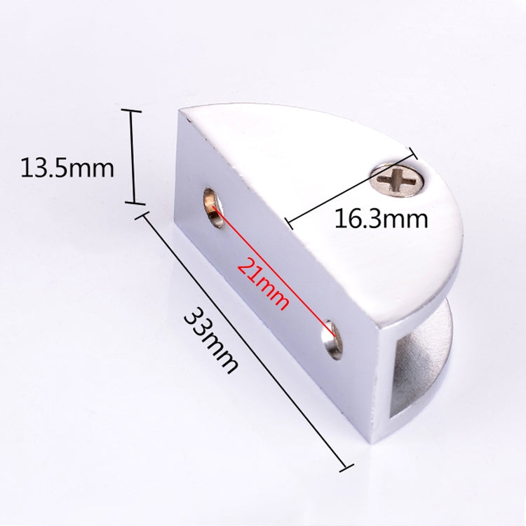 10個一賣 鋅合金亮光固定托連接件 小號半圓玻璃夾