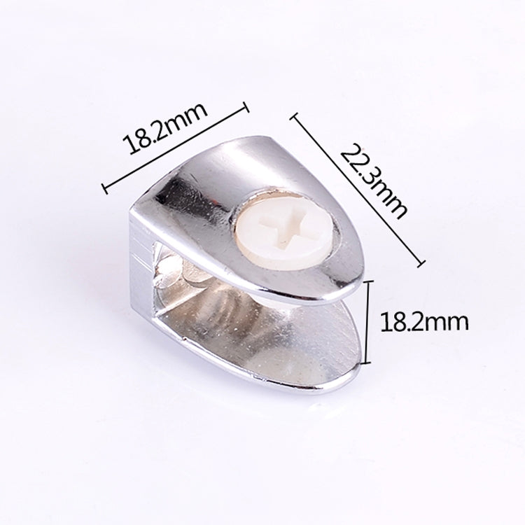 15個一賣 鋅合金亮光固定托連接件 指甲玻璃夾