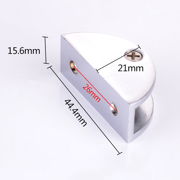 10個一賣 鋅合金亮光固定托連接件 中號半圓玻璃夾