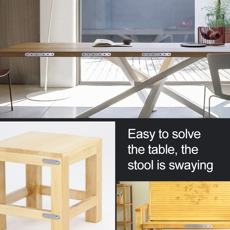 100個一賣 不銹鋼連接碼 直片角碼 7號