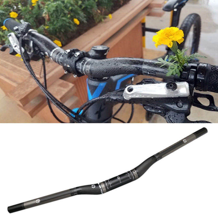 TOSEEK 全碳纖維公路自行車彎麴車把燕尾車把，尺寸：620mm