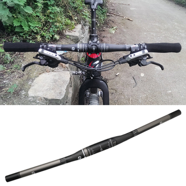 TOSEEK 全碳纖維公路自行車直車把，尺寸：720mm