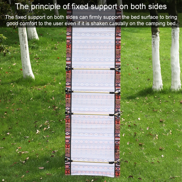 戶外摺疊床野營床單人床鋁合金便攜式睡床 尺寸：180x61x14cm