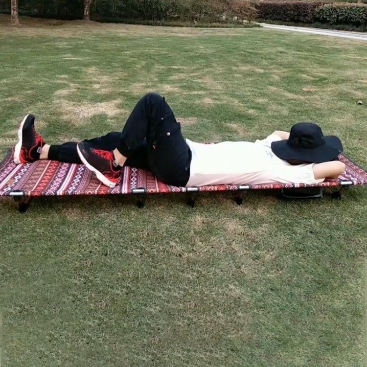 戶外摺疊床野營床單人床鋁合金便攜式睡床 尺寸：180x61x14cm