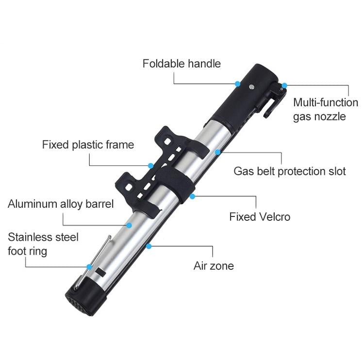 歐耐 MP3128 迷你便攜式鋁合金山地自行車小氣筒打氣筒, MP3128