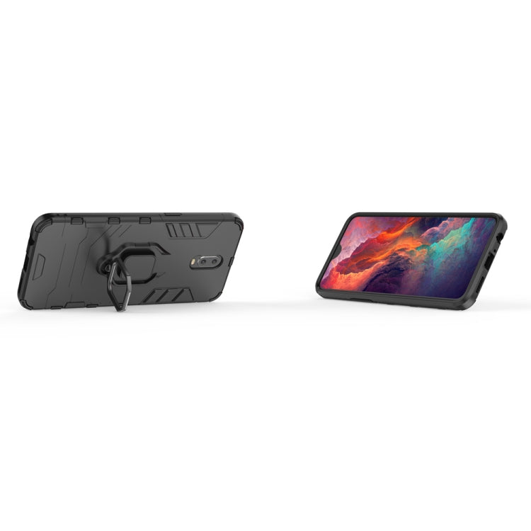 適用於OPPO R17 黑豹PC + TPU磁吸指環支架防摔保護殼  , For OPPO R17
